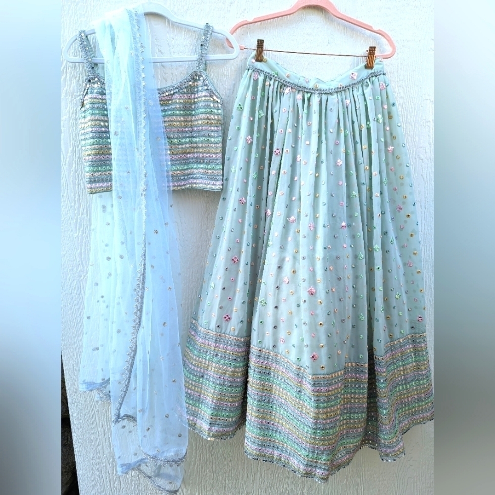 Indian Wedding Wear Lehenga Choli Dupatta Set Heavy Embroidery Work Lehengas Set